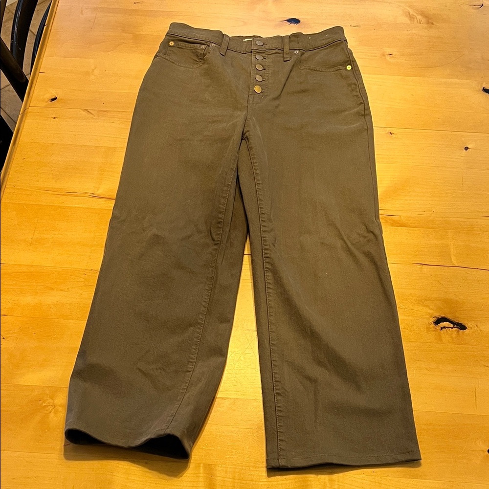 Madewell Women's Flare & Wide Leg Jeans in Olive